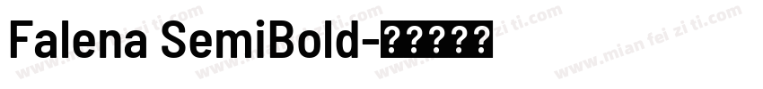 Falena SemiBold字体转换